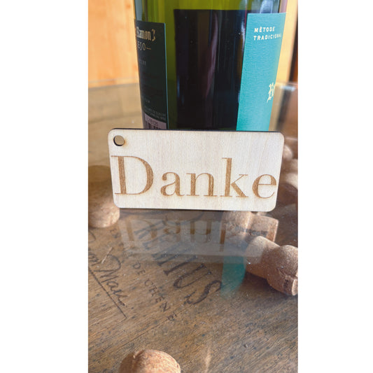 Holzschild DANKE